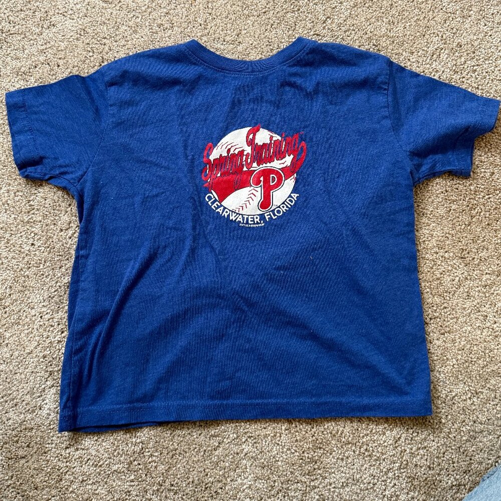 Kids Blue Philadelphia Phillies Spring Training baseball t-shirt